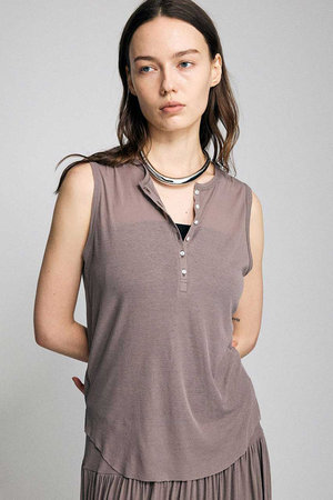 ブリル/BRILLの【予約販売】フライスヘンリーノースリーブ(110100/110101)