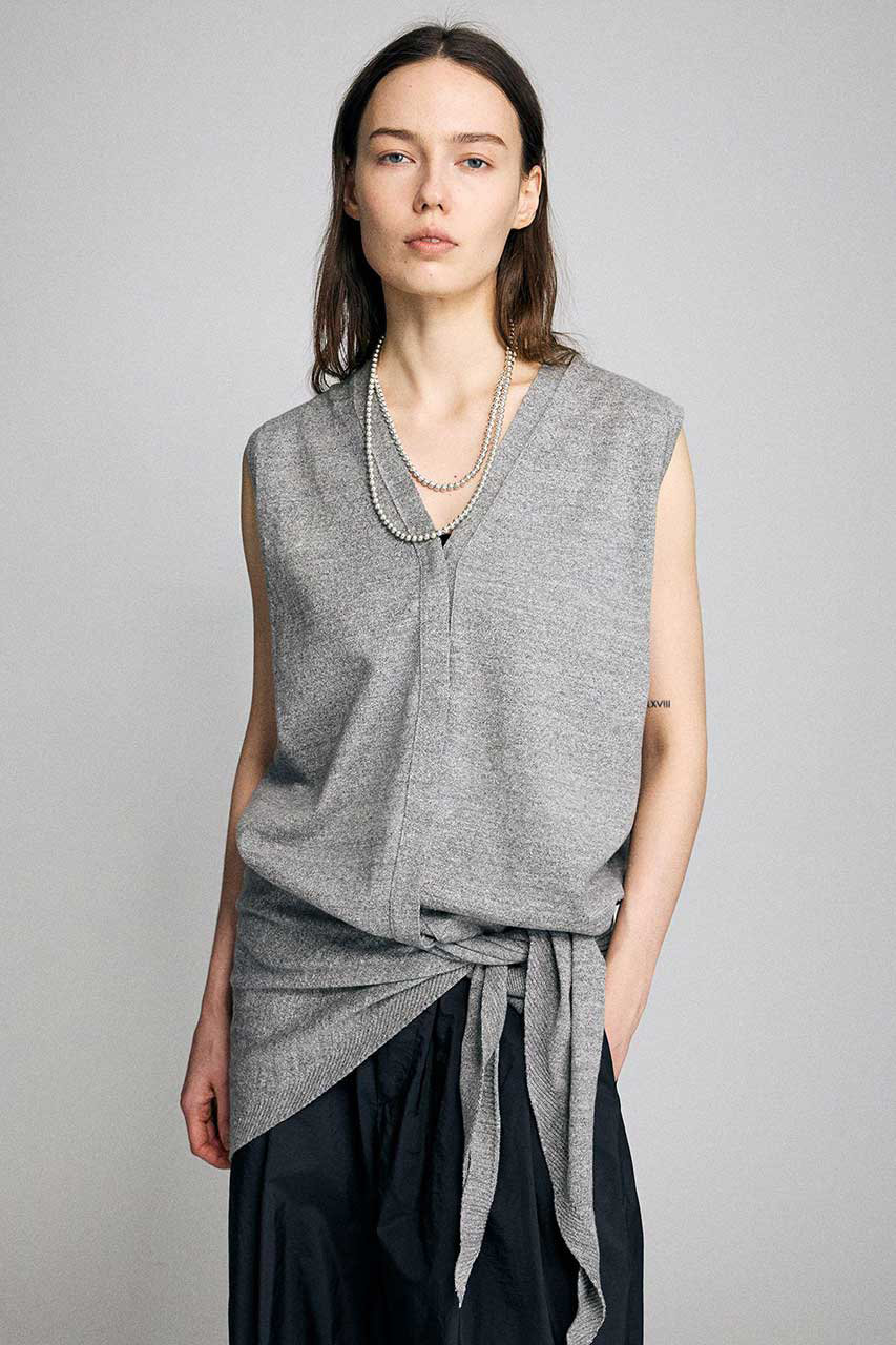 ブリル/BRILLの【予約販売】コットンリラックスベスト(ライトグレー/659289)