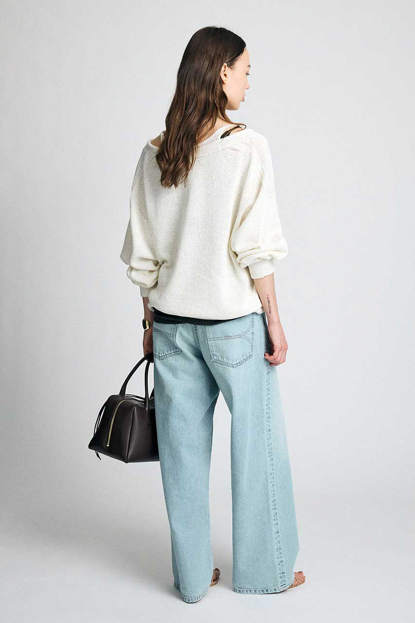 BRILL(ブリル)｜メランジ2WAY カーディガン/ホワイト の通販｜ELLESHOP