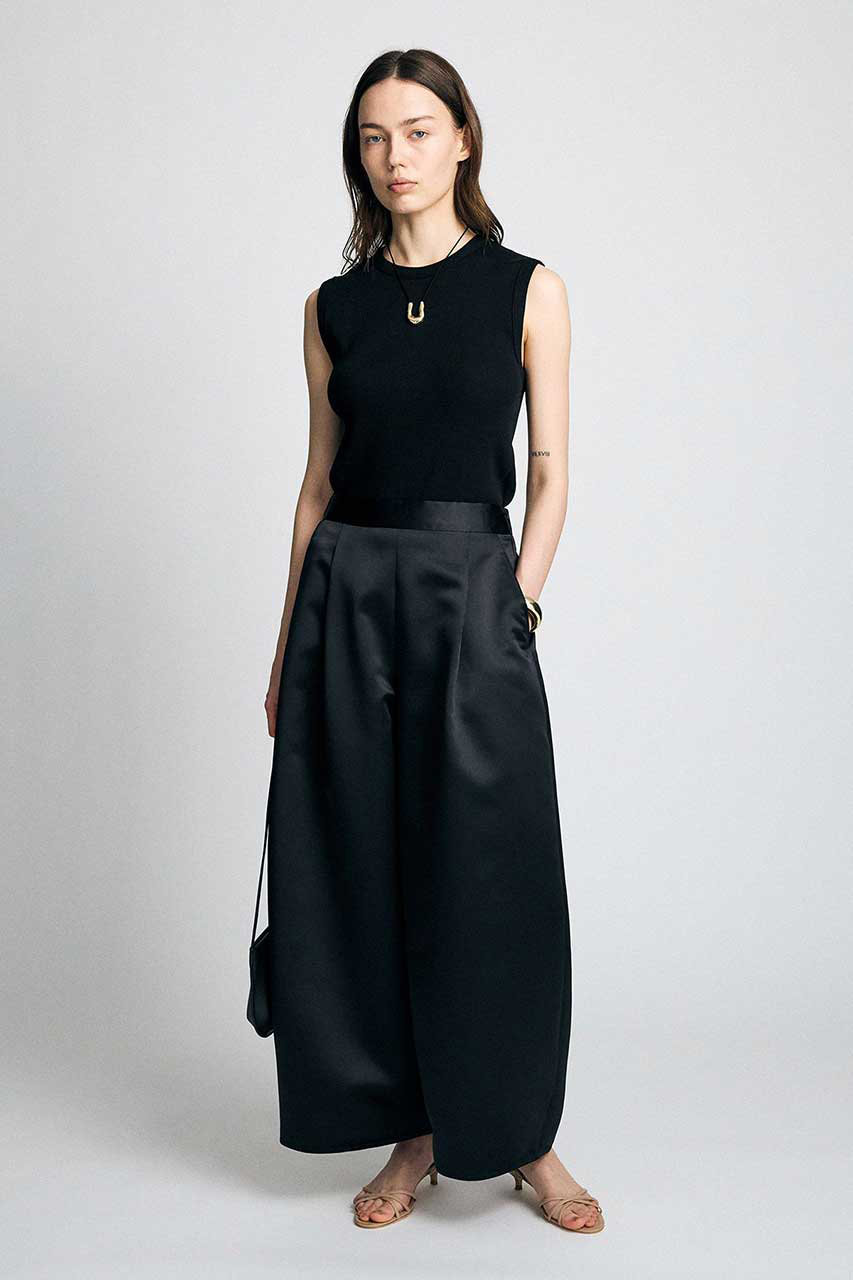 ブリル/BRILLの【予約販売】ヘビーサテンパンツ(ブラック/683829)