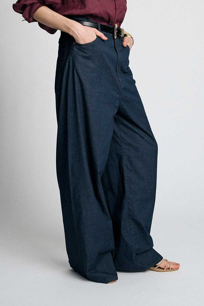 ブリル/BRILLの【予約販売】デニムワイドパンツ(インディゴ/685956)