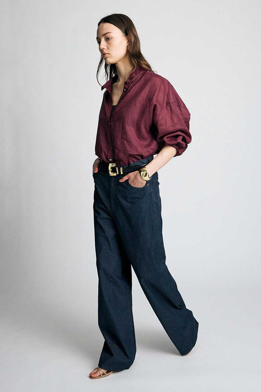BRILL(ブリル)｜デニムワイドパンツ/インディゴ の通販｜ELLESHOP