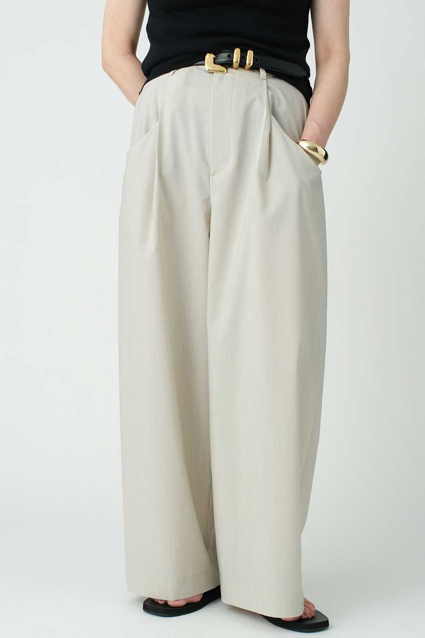 ブリル/BRILLの【予約販売】タックワイドパンツ(ライトベージュ/779512)