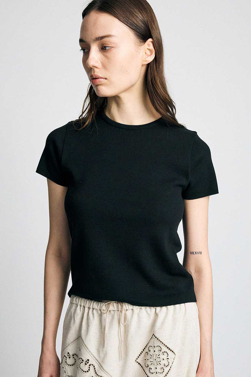 BRILL(ブリル)｜SUVINコットンプルオーバー/ブラック の通販｜ELLESHOP
