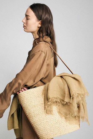 ブリル/BRILLの【予約販売】【Indego Africa】イムウェ ブレイデッド ラフィア トート(120200/120201)