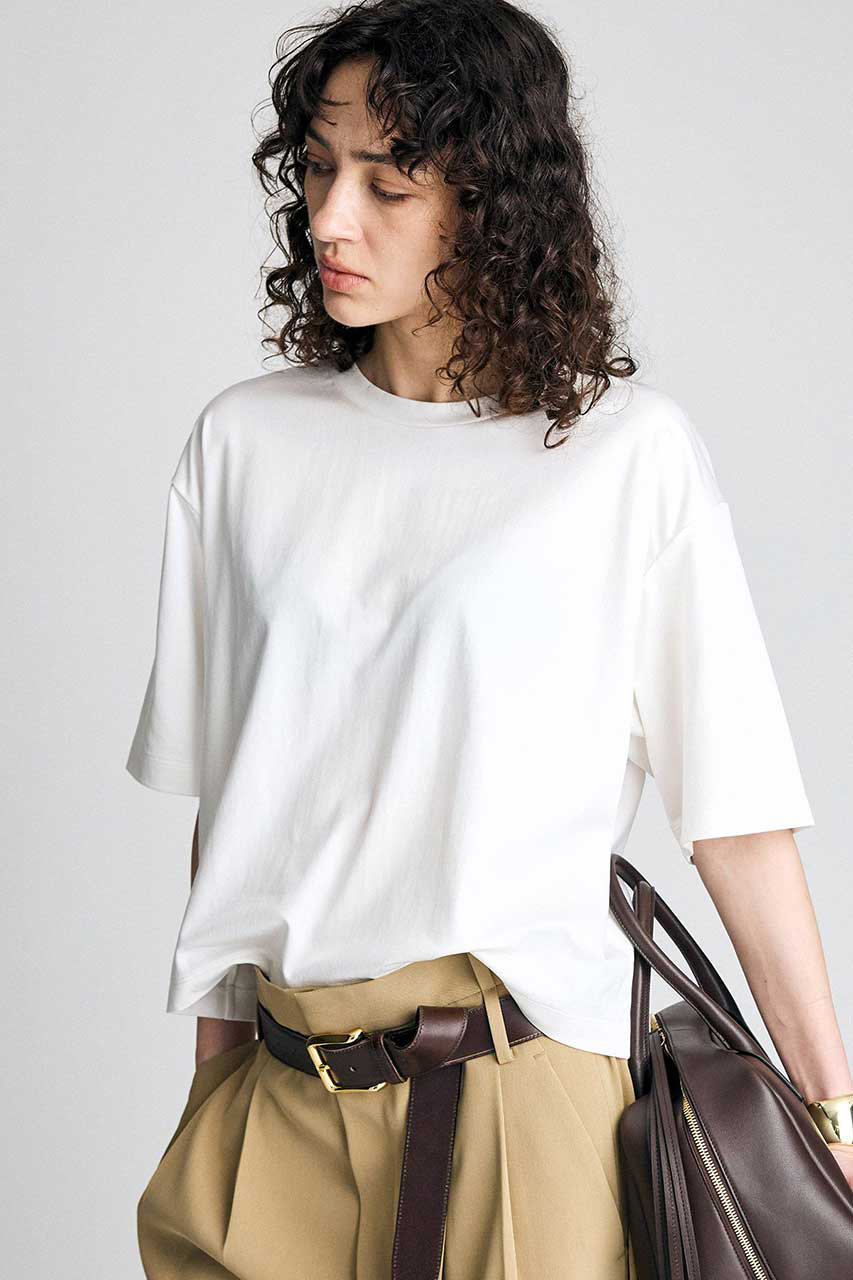 ブリル/BRILLの【予約販売】バックサテンTシャツ(ホワイト/1050160)