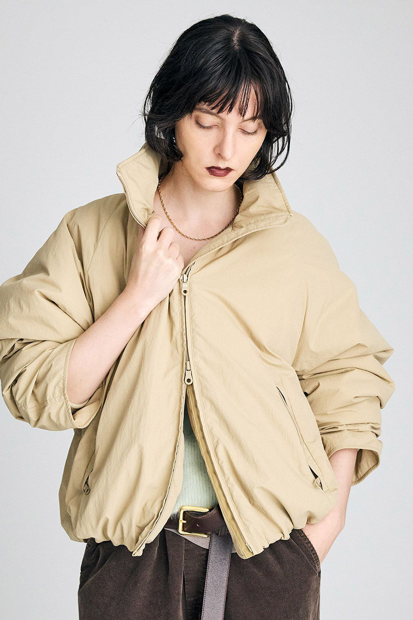 BRILL ナカワタショートブルゾン (ベージュ, 36) ブリル ELLE SHOP