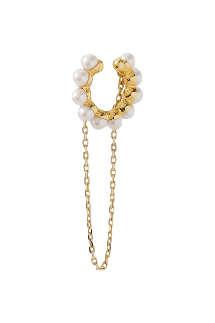 PLUS VENDOME 【ELLE SHOP限定】PEARL イヤーカフ(片耳用) (ゴールド, F) プラス ヴァンドーム ELLE SHOP PLUS VENDOME 【ELLE SHOP限定】PEARL イヤーカフ(片耳用) (ゴールド, F) プラス ヴァンドーム ELLE SHOP