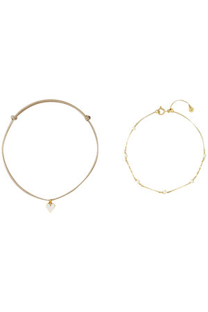 プラス ヴァンドーム/PLUS VENDOMEの【PLUSV×YUKI collaboration】ハート ブレスレットセット(150300/150302)