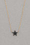 LUCKY STAR so black MICROTATTOO K10ブラックダイヤモンド ネックレス プラス ヴァンドーム/PLUS VENDOME