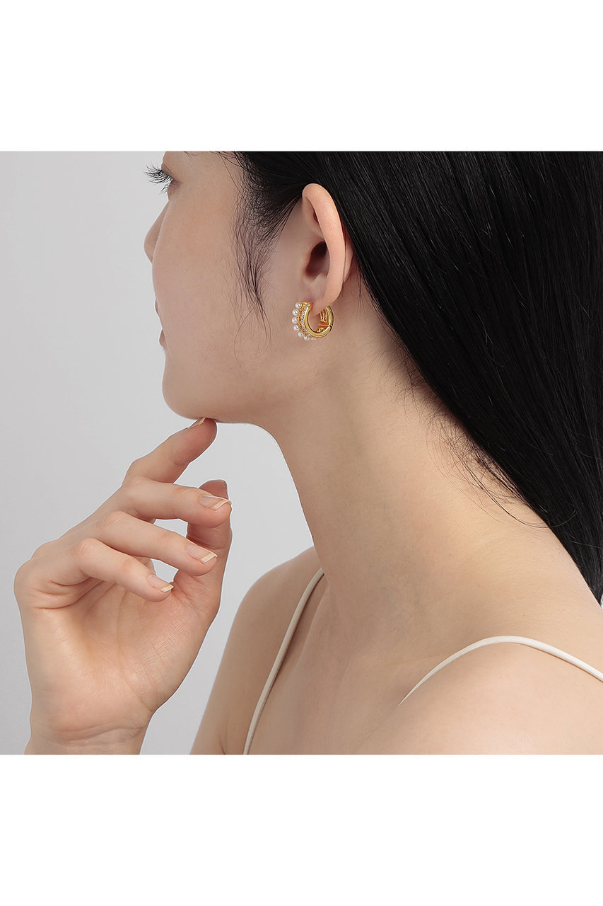 VB ヴァンドームブティック パール シルバー ピアス ジルコニア PLUS VENDOME(プラス ヴァンドーム)｜【ELLE SHOP限定】パール