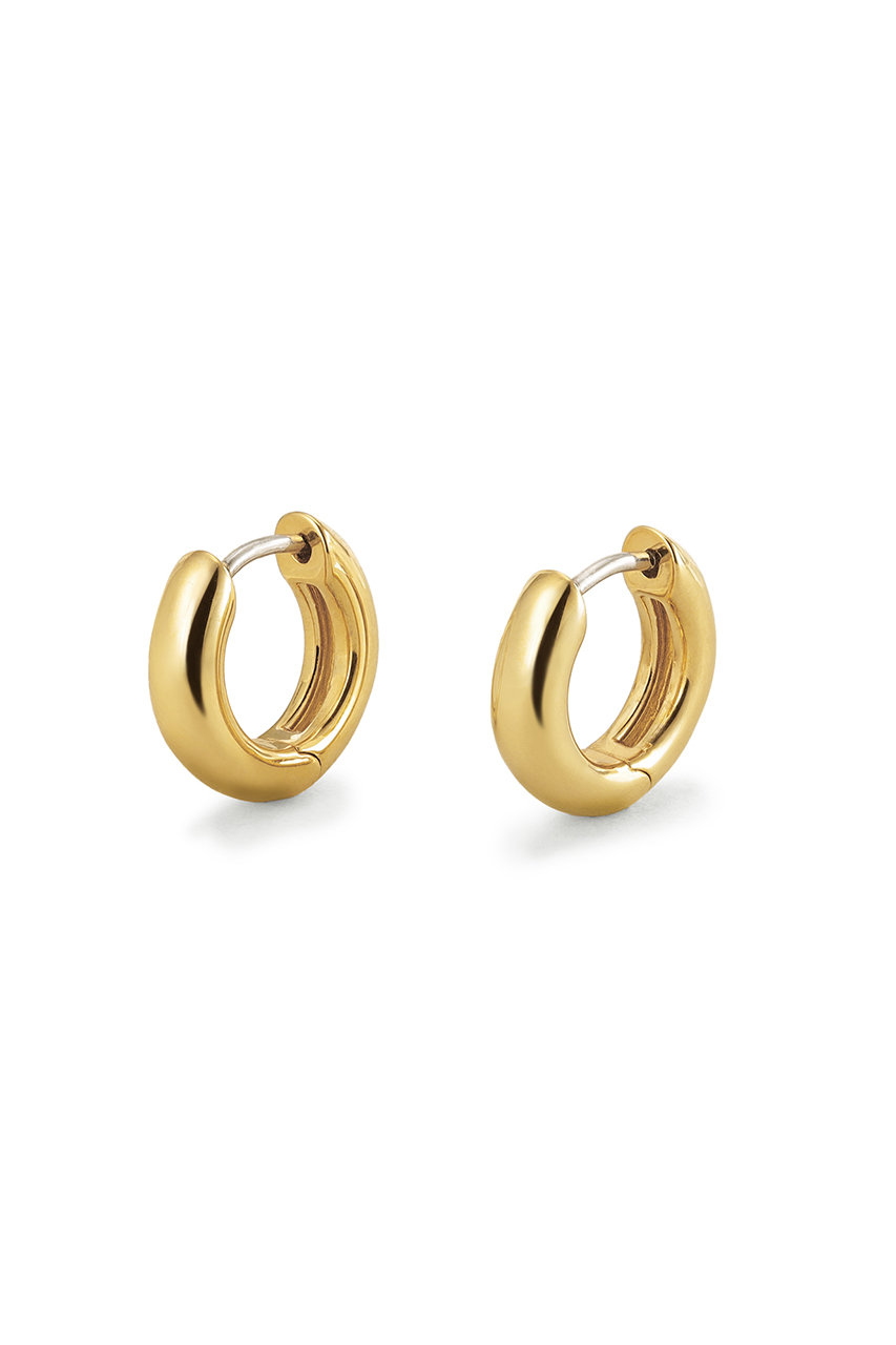 プラス ヴァンドーム/PLUS VENDOMEのSTANDARD キャッチレスフープピアス(S)(ゴールド/PF8A2612  AU)