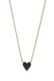 MICROTATTOO K10 ブラックダイヤモンド ネックレス BIG LOVE so black
