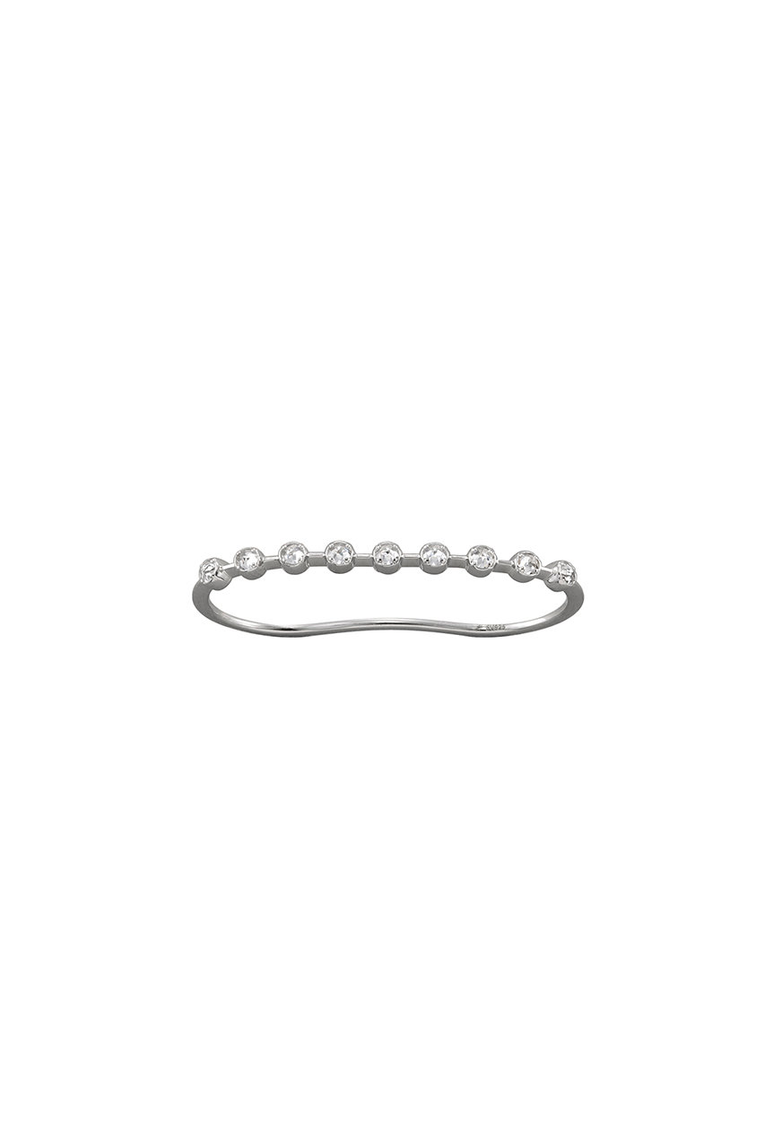 PLUS VENDOME FINELINETATTOO ダブルフィンガーリング (シルバー, 約13号サイズ) プラス ヴァンドーム ELLE SHOP