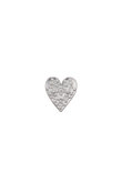 MICROTATTOO K10ブラウンダイヤモンド BIG LOVEシングルピアス（片耳用）