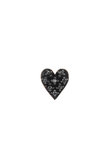 MICROTATTOO K10ブラックダイヤモンド BIG LOVEシングルピアス（片耳用）
