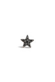 MICROTATTOO K10ブラックダイヤモンド LUCKY STARシングルピアス（片耳用）