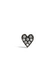 MICROTATTOO K10ブラウンダイヤモンド LOVEシングルピアス（片耳用）