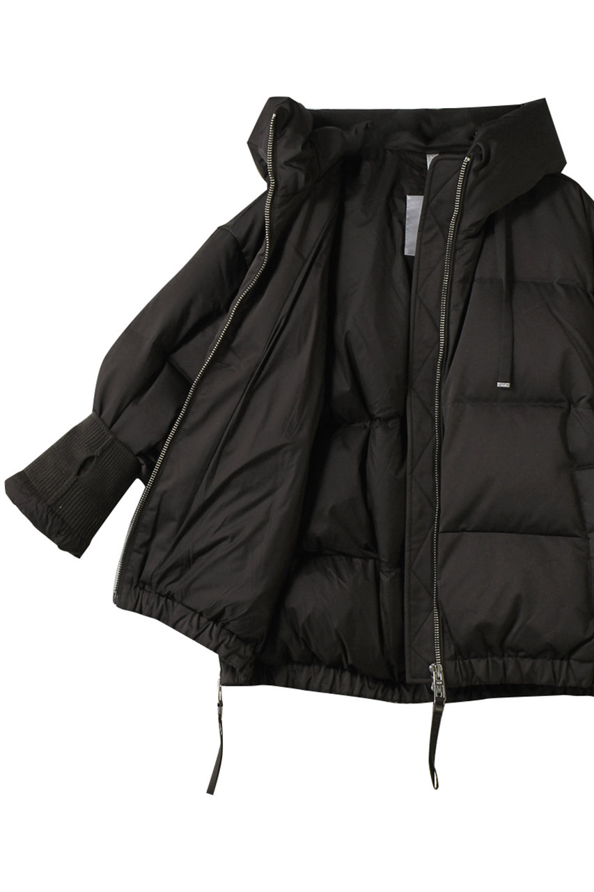 DUNO(デュノ)｜HEKA サイドジップ フーデッド ダウンブルゾン/ベージュ