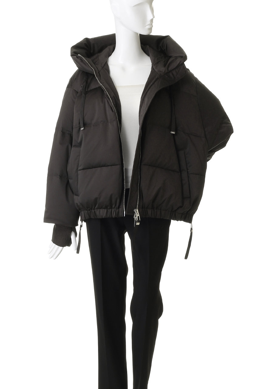 DUNO(デュノ)｜HEKA サイドジップ フーデッド ダウンブルゾン/ベージュ