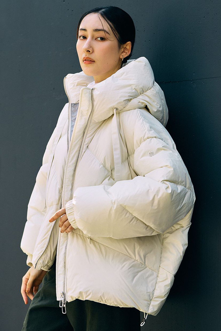 DUNO(デュノ)｜PEGGIE フーディキルトショートダウン/ホワイト の通販