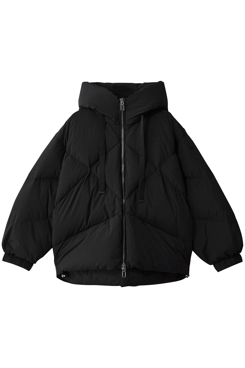 DUNO PEGGIE フーディキルトショートダウン (ブラック, 38) デュノ ELLE SHOP