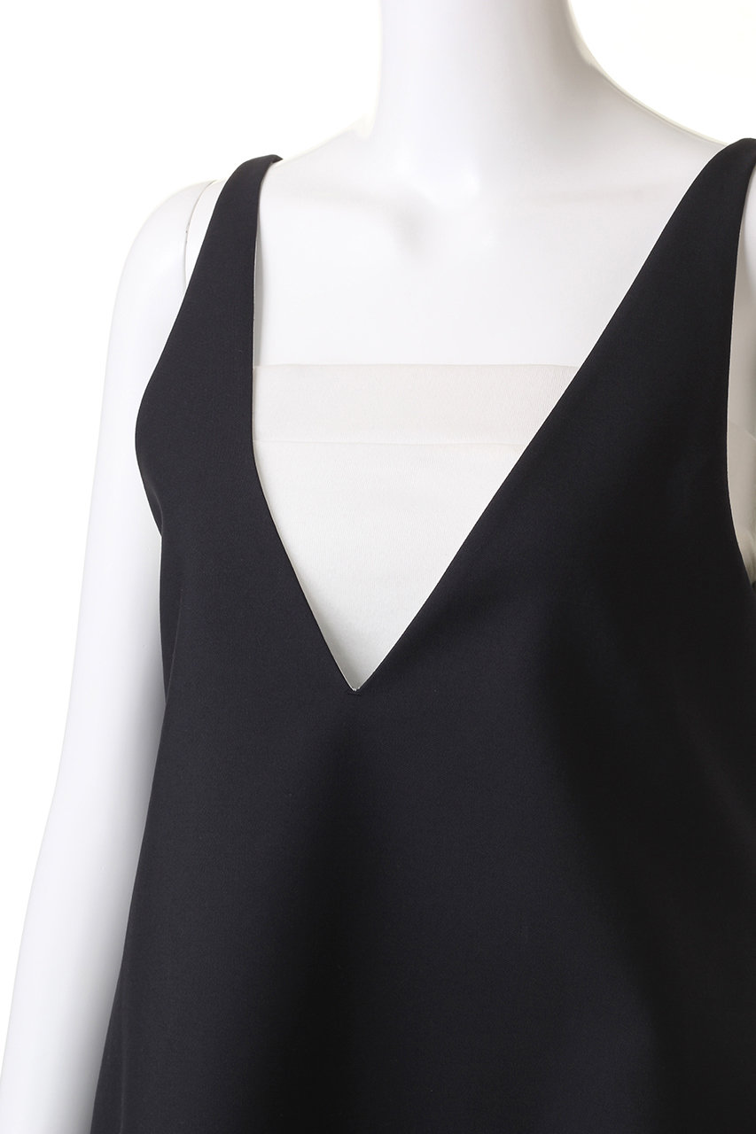 ✿バウト　ウーステッドドスキン　ミドルドレス✿サイズ1 ダークネイビー新品未使用 BOWTE(バウト)｜ウーステッド ドスキン ミドルドレス/ダーク