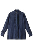 BOWTE(バウト)｜SELVAGE ツイル ダンガリーフリル ドレスシャツ