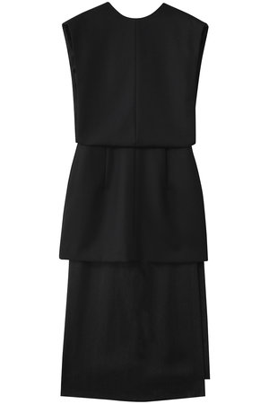 バウト/BOWTEのBLUEFACED WORSTED DRESS WITH LONG TRAIN/ドレス(110500/110503)