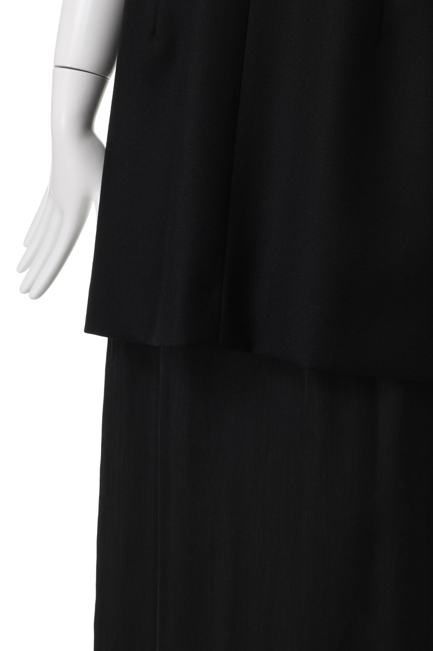 美品 BOWTE（バウト）パネルレースドレスシャツ 黒 美品 BOWTE（バウト）パネルレースドレスシャツ 黒