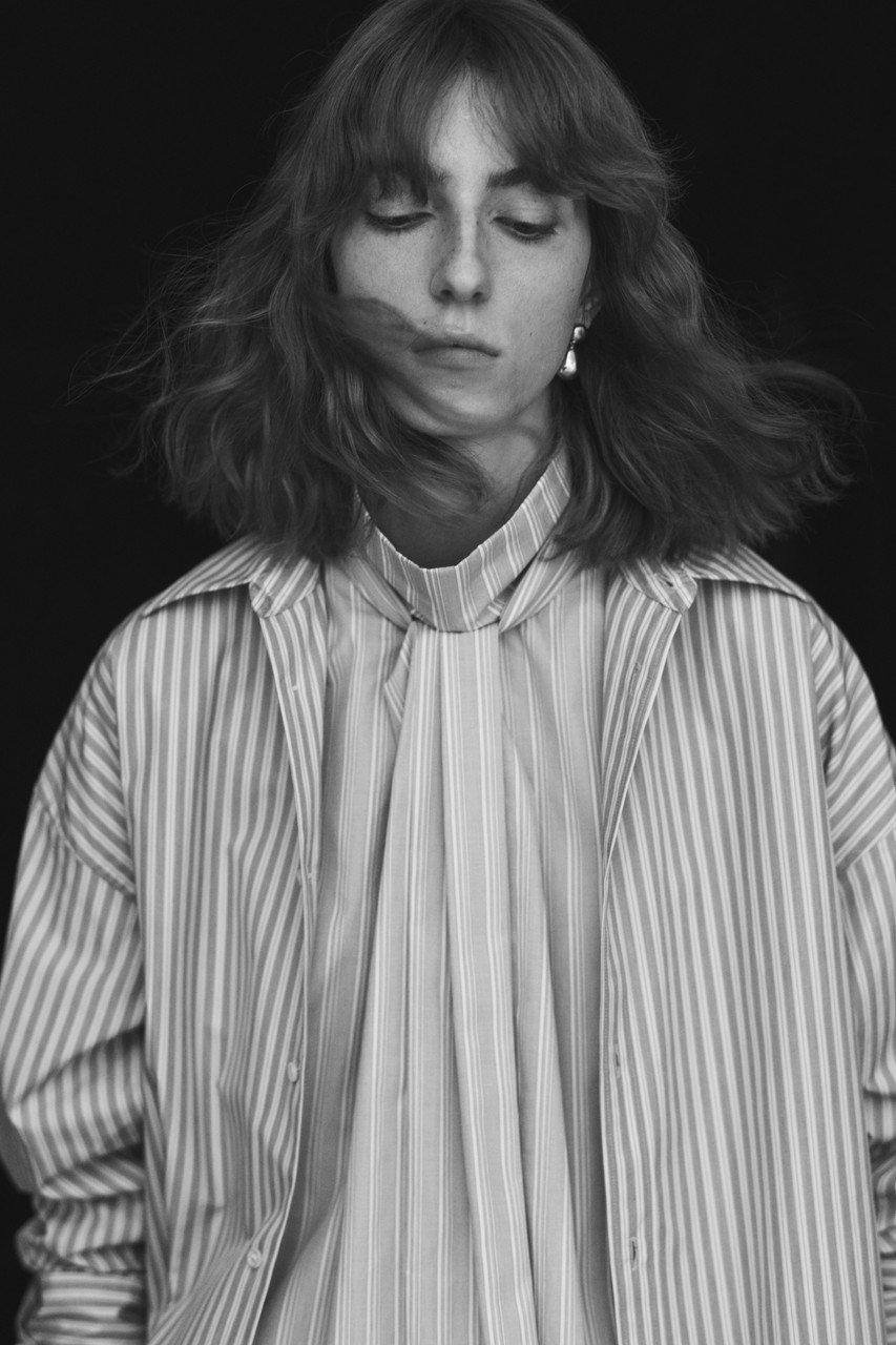 BOWTE(バウト)｜COTTON BROAD KNOT LIKE BLOUSE/ブラウス/グレー