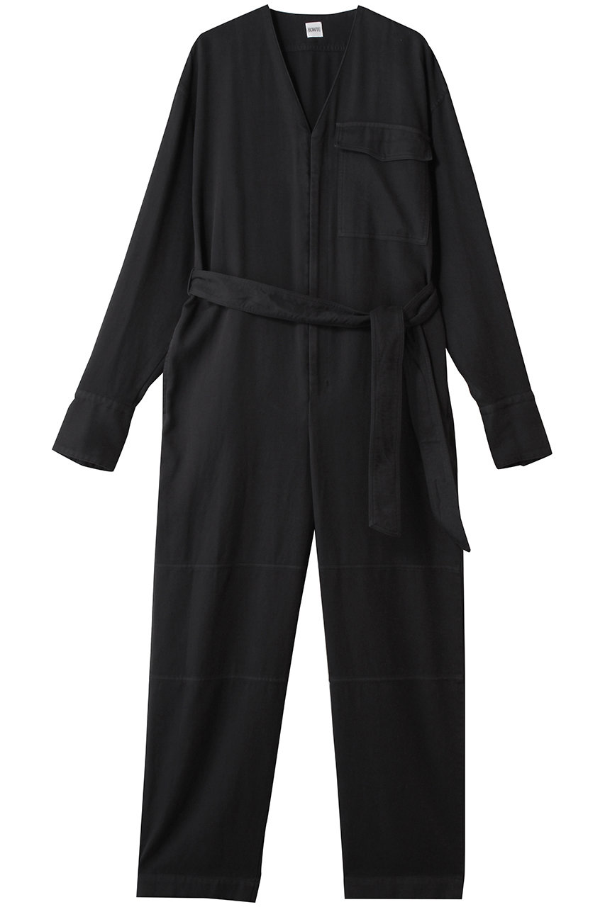 BOWTE FINE COUNT COTTON PIECE DYE ALL IN ONE/オールインワン (ブラック, 1) バウト ELLE SHOP BOWTE FINE COUNT COTTON PIECE DYE ALL IN ONE/オールインワン (ブラック, 1) バウト ELLE SHOP