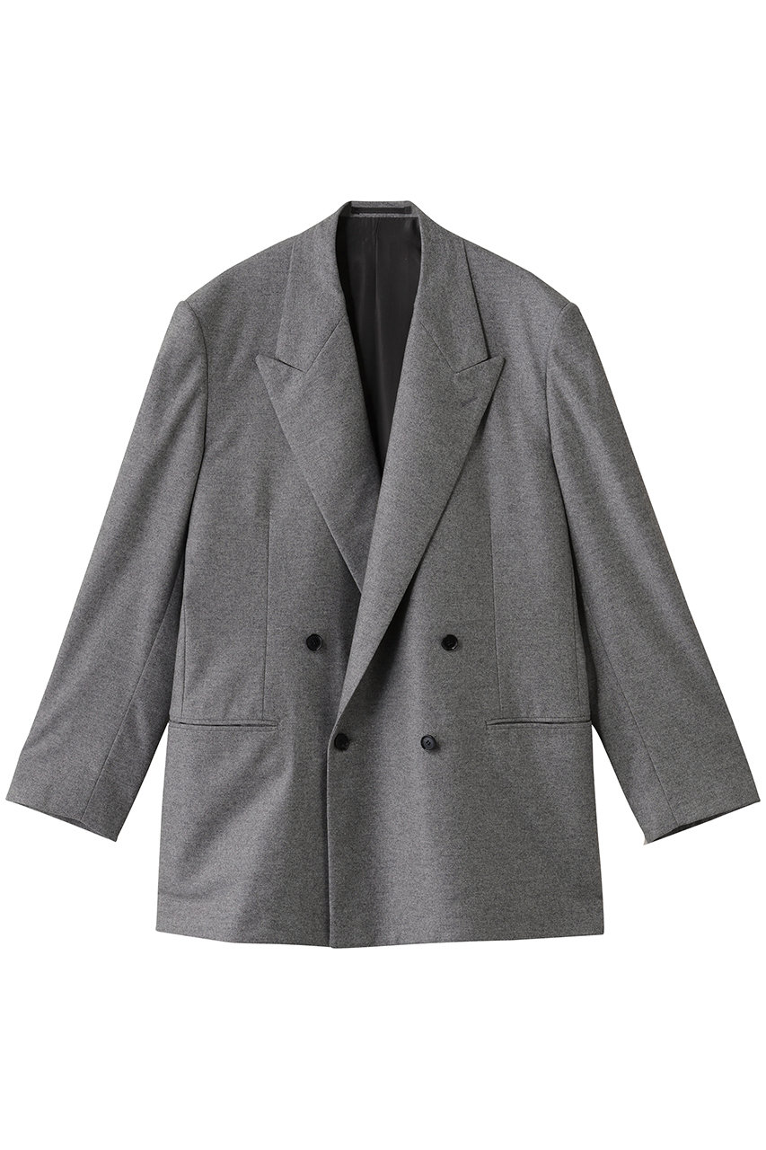 バウト/BOWTEのEXTRAFINE COLLEGE FLANNEL DOUBLE BREASTED TAILOR JK(ミッドグレー/252-06-0006)