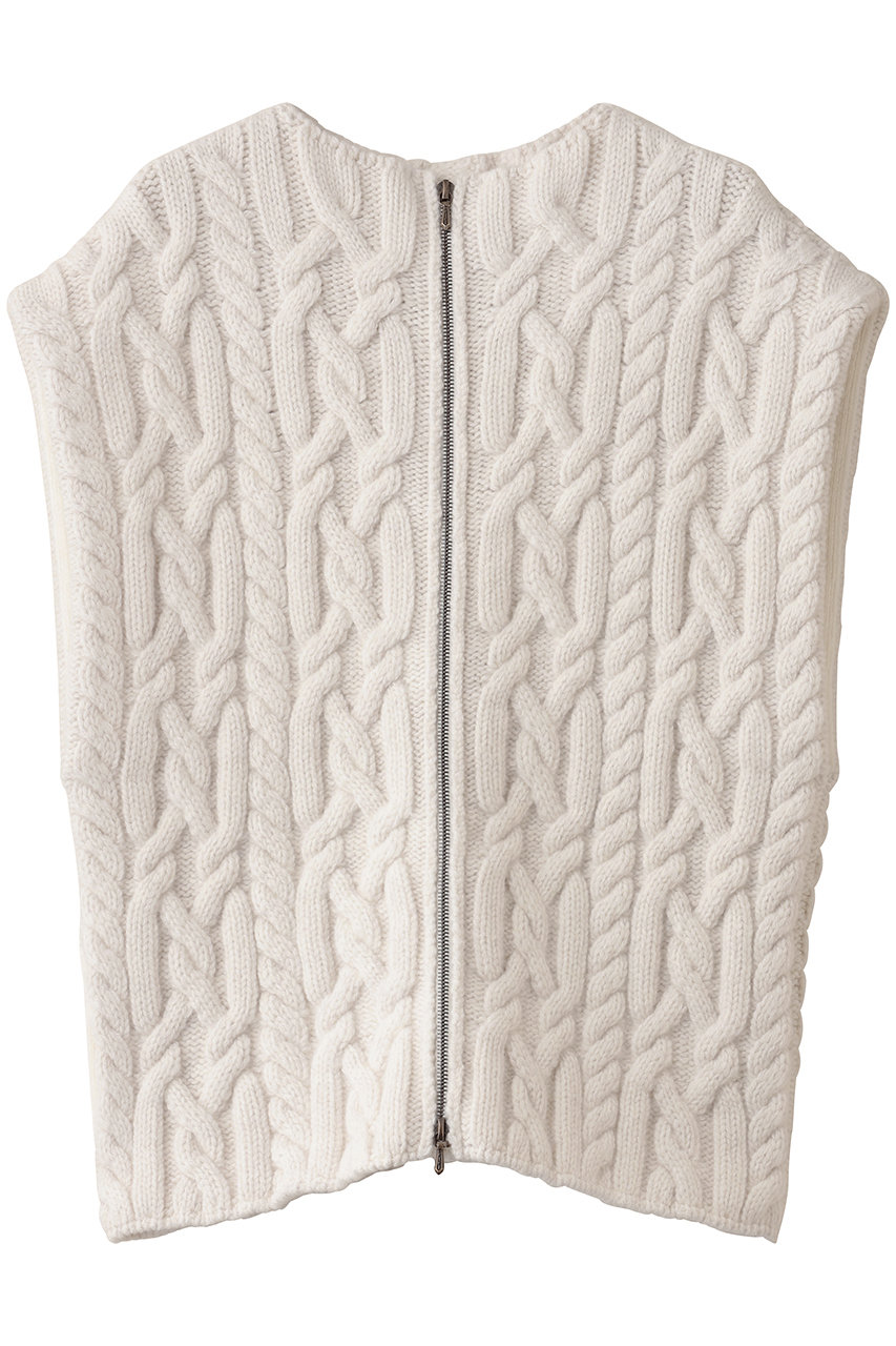 バウト/BOWTEのITALIAN YARN CASHMERE  VEST(オフホワイト/252-03-0006)