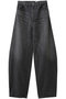 SEA ISLAND COTTON DENIM CURVY PANTS バウト/BOWTE ウォッシュドブラック