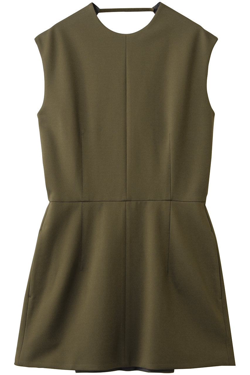 バウト/BOWTEのVISCOSE PUNCH JERSEY SLEEVELESS SHAPEDWAIST TOP(ダークコルク/261-01-0008)