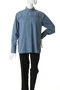 DENIM STAND COLLAR LONG SLEEVE SHIRT バウト/BOWTE