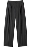 EXTRA FINE WORSTED TOROPICAL TUCKED RELAX WIDE PANTS