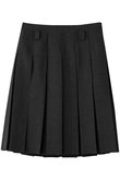 BLUEFACED WORSTED HARD FINISHED POST PUNK PLEATS SKIRT