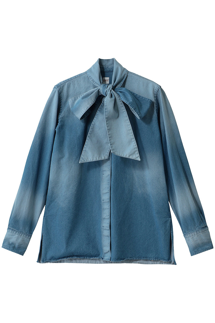 LIGHT DENIM BOW TIE SHIRTS