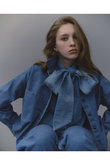 LIGHT DENIM BOW TIE SHIRTS