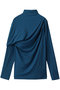 EXTRA FINE WOOL JERSEY DRAPED TOPS バウト/BOWTE ピーコック