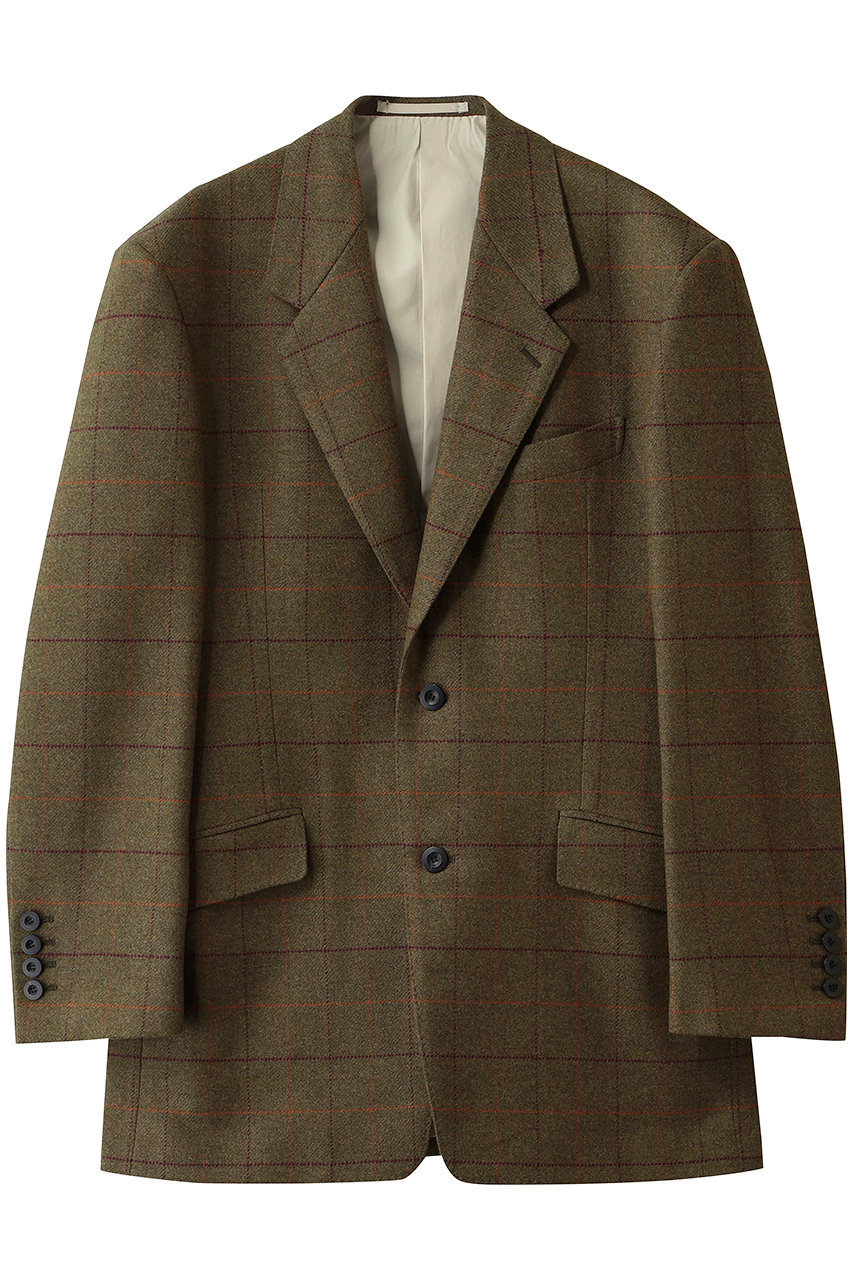 BOWTE BRITISH TWEEDY HEAVY DROPED HUNTING JACKET (プレイド, 0) バウト ELLE SHOP