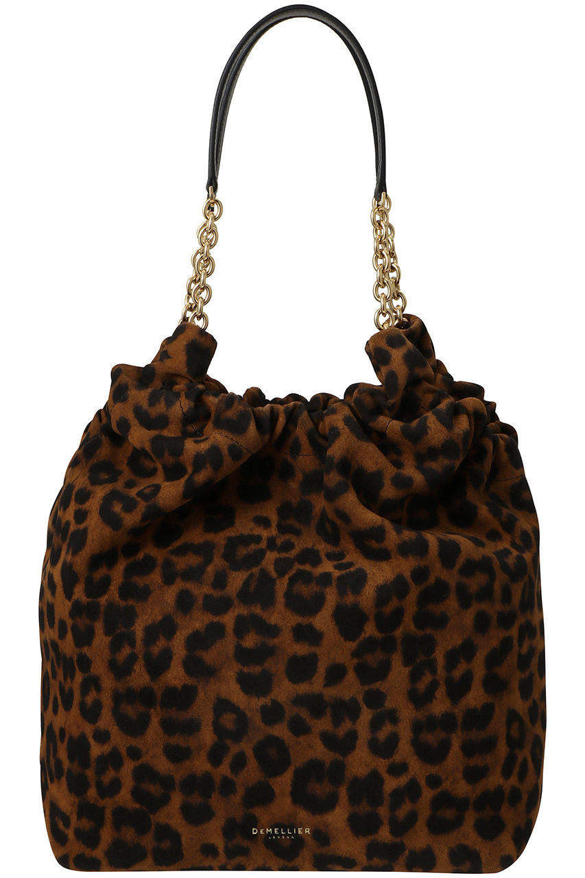 デメリエー ロンドン/DEMELLIER LONDONのTHE MIAMI ヘアカーフショルダートート(レオパード×ブラック/D107 MIAMI)