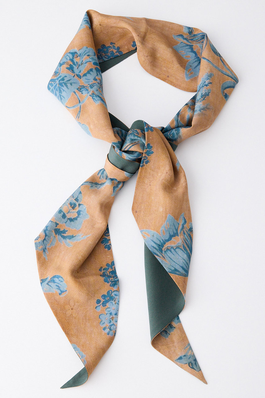 Tapis Noir(タピ ノワール)｜Slim スカーフ/ブルー（Dahlia） の通販