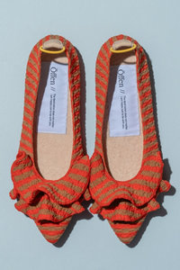 オッフェン offen ニット フラットシューズ 赤 レッド 26cm 42 ALL ITEM | Offen