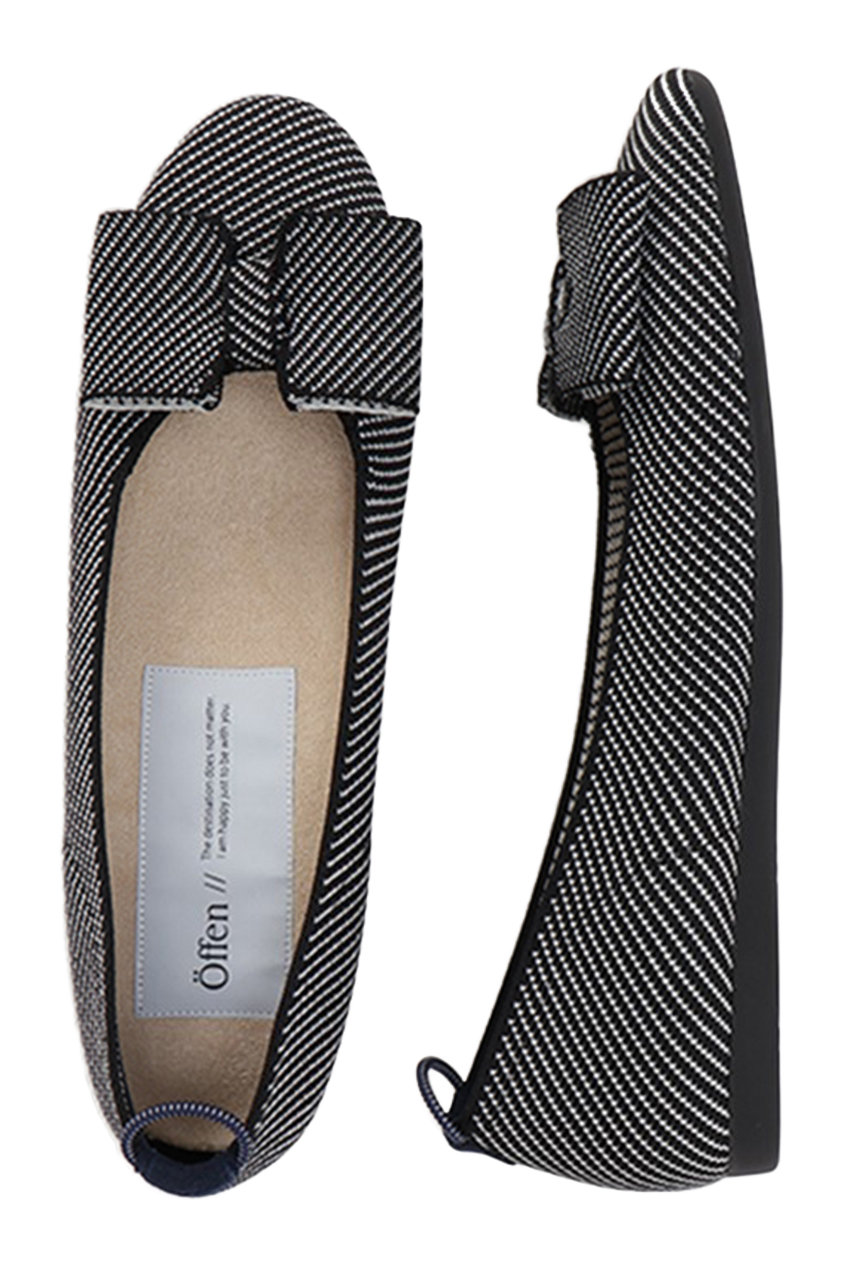 Offen n1round-Noeud (BLACK & WHITE, 38(24cm)) オッフェン ELLE SHOP Offen n1round-Noeud (BLACK & WHITE, 38(24cm)) オッフェン ELLE SHOP