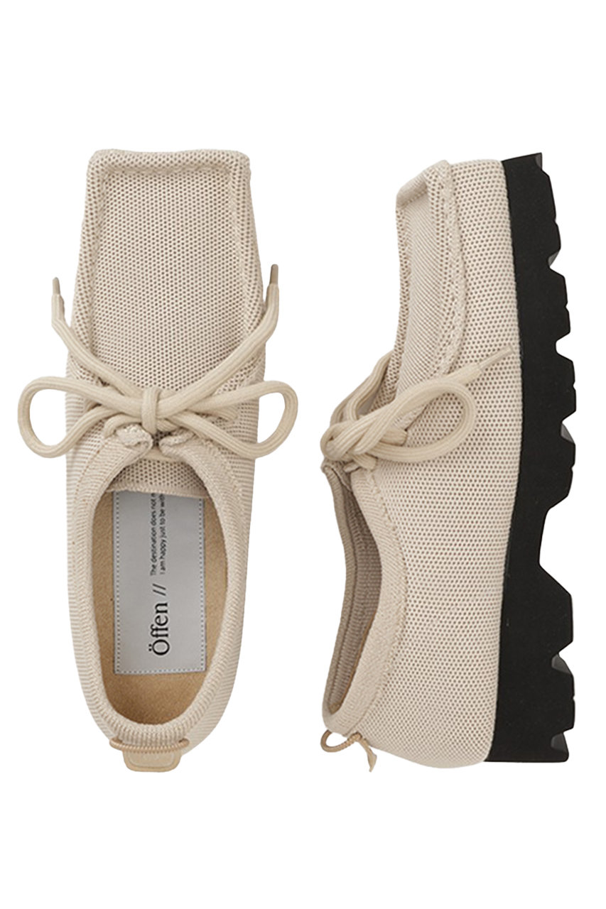 Offen square-CUBICA LACE (BEIGE, 39(24.5cm)) オッフェン ELLE SHOP