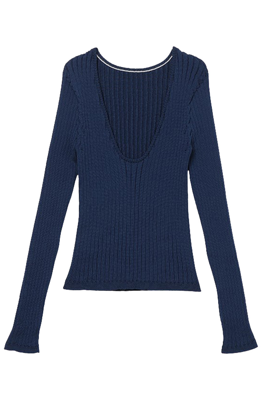 UMILE Yarn RIB PULLOVER
