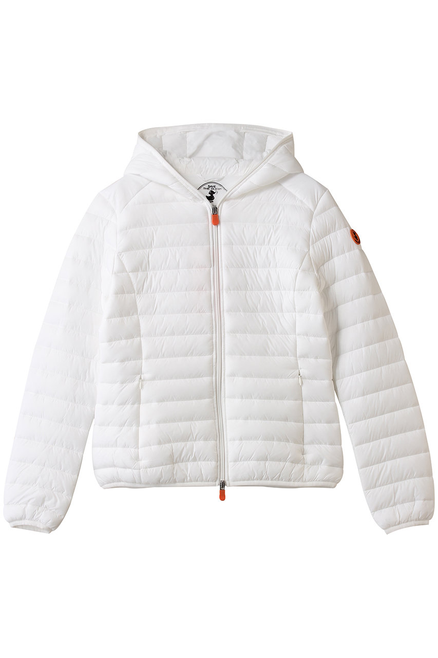 セーブ・ザ・ダック/SAVE THE DUCKのDAISY  D33620W GIGA/フーディーキルティングジャケット(オフホワイト/D33620WGIGA21)